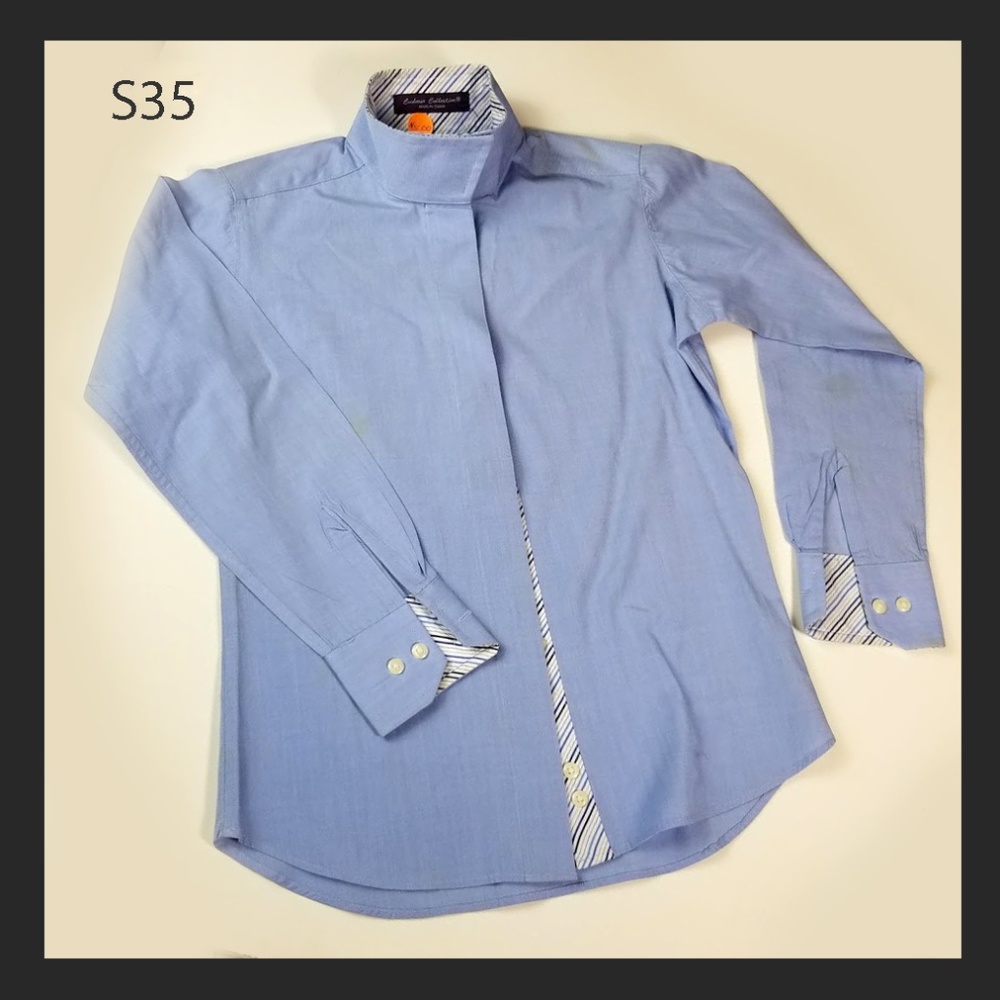 Women's Blue Equestrian Blouse